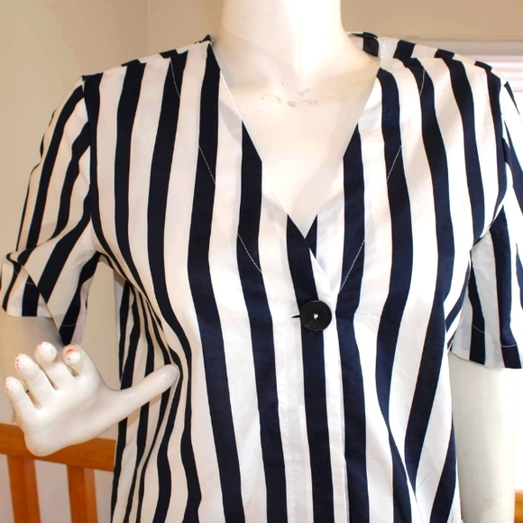 MNG Stripe Print Blouse - Picture 3 of 7